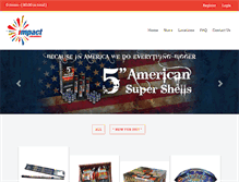 Tablet Screenshot of impactfireworks.net